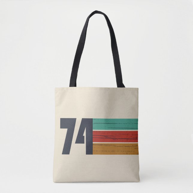 geboren 1974 Vintages Geburtstagsgeschenk Tasche (Vorderseite)