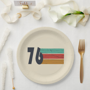 Geboren 1976 Vintage Geburtstagsgeschenke Pappteller