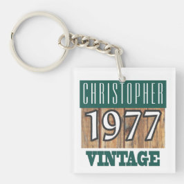 Geboren 1977. 1977 Vintager Keyring Schlüsselanhänger