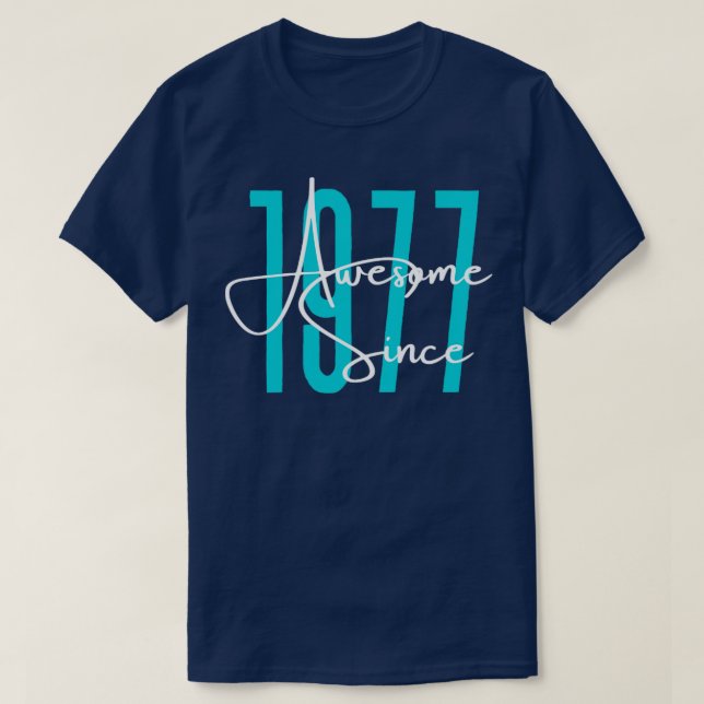 Geboren 1977 T-Shirt (Design vorne)