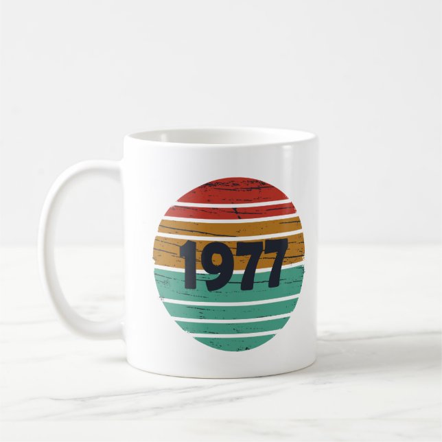 Geboren 1977 Vintage Geburtstagsgeschenke Kaffeetasse (Links)