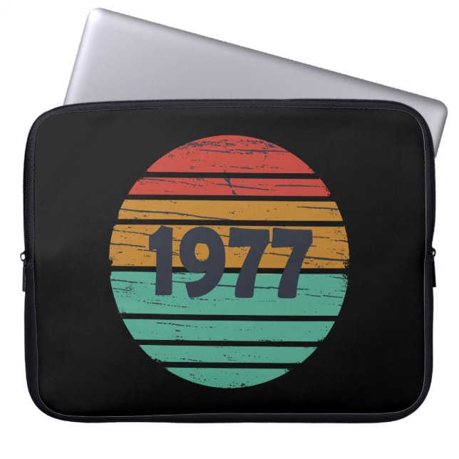Geboren 1977 Vintage Geburtstagsgeschenke Laptopschutzhülle (Vorderseite)