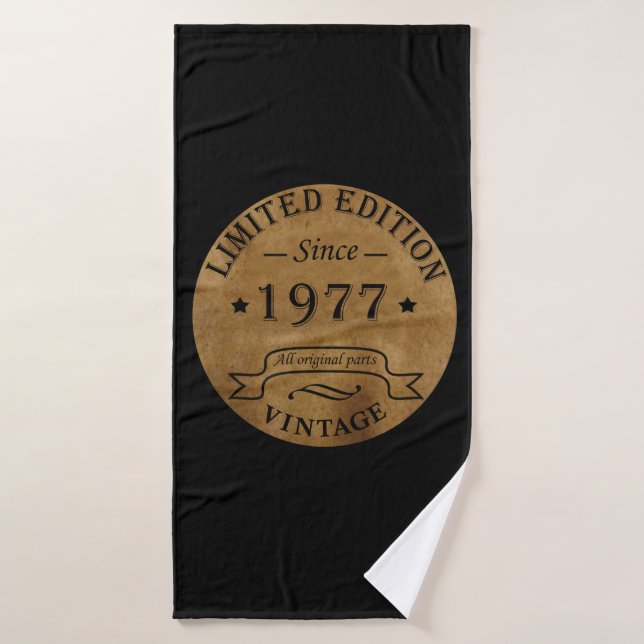 Geboren 1977 Vintager Geburtstag Badehandtuch (Badehandtuch)