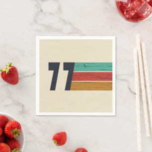 Geboren 1977 Vintager Geburtstag Serviette