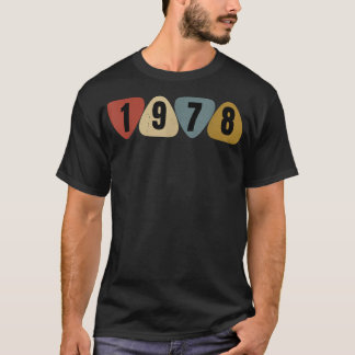 Geboren 1978 Gitarrist Plektrum Music Birthday T-Shirt