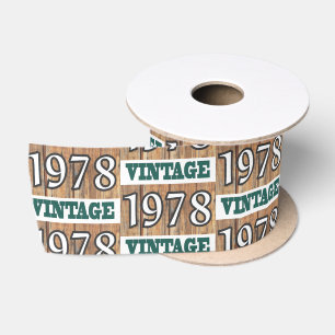Geboren 1978 satinband