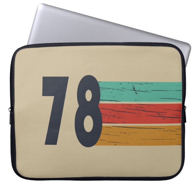 Geboren 1978 Vintages Geburtstagsgeschenk Laptopschutzhülle (Vorderseite)