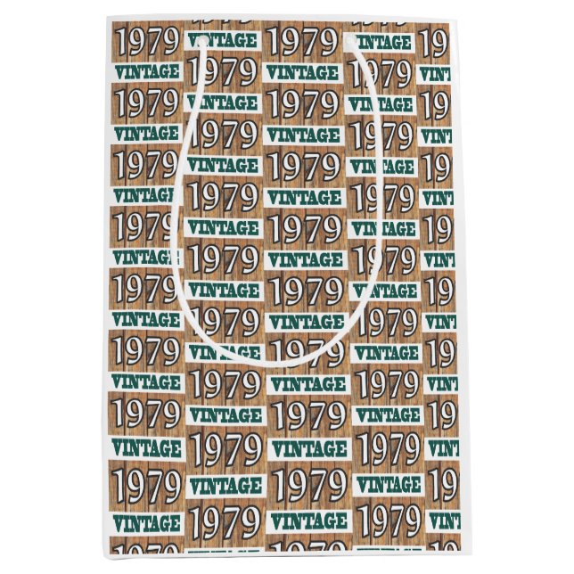 Geboren 1979 Mittelgeschenktasche Mittlere Geschenktüte (Vorderseite)