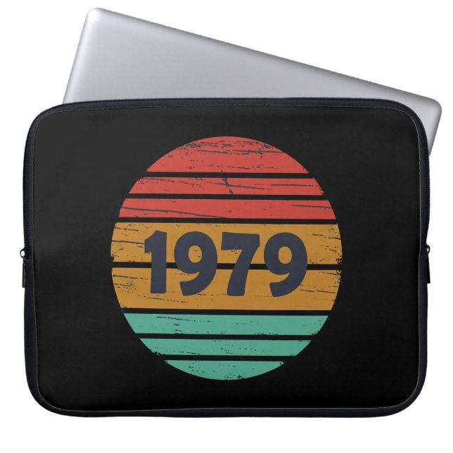 Geboren 1979 Vintage Geburtstagsgeschenke Laptopschutzhülle (Vorderseite)