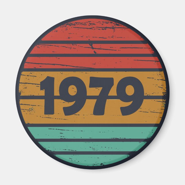 Geboren 1979 Vintage Geburtstagsgeschenke Magnet (Vorne)