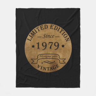 Geboren 1979 Vintager Geburtstag Fleecedecke