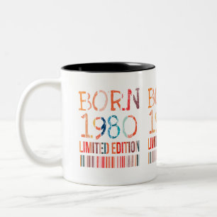 Geboren 1980 Limited Edition Zweifarbige Tasse