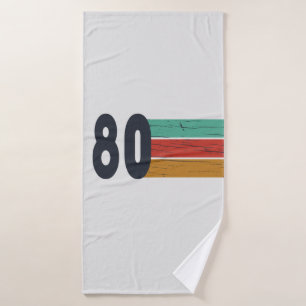 Geboren 1980 Vintage Geburtstagsgeschenke Badehandtuch