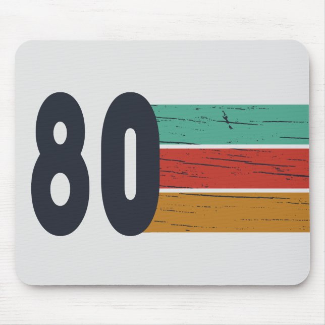 Geboren 1980 Vintage Geburtstagsgeschenke Mousepad (Vorne)