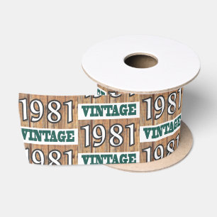 Geboren 1981 satinband