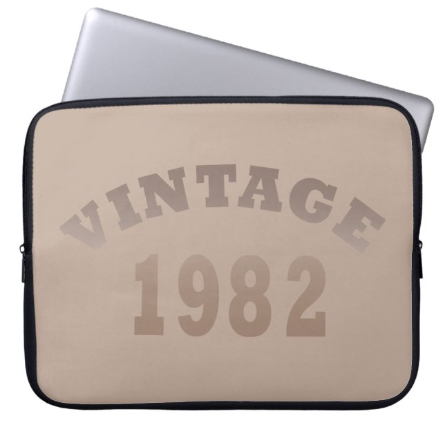 Geboren 1982 Vintager Geburtstag Laptopschutzhülle (Vorderseite)