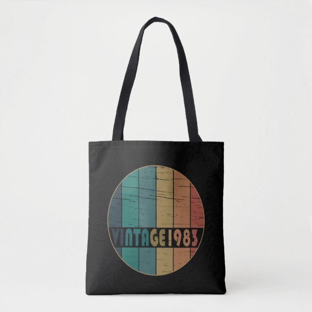 Geboren 1983 Vintager Geburtstag Tasche (Vorderseite)