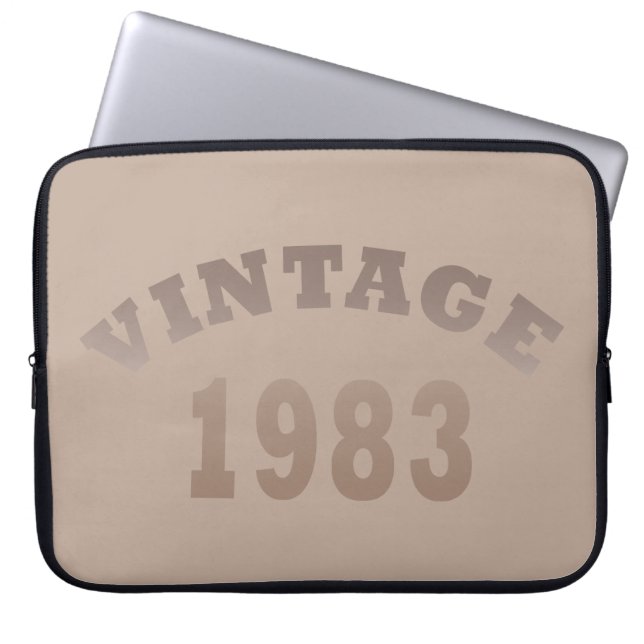 Geboren 1983 Vintages Geburtstagsgeschenk Laptopschutzhülle (Vorderseite)