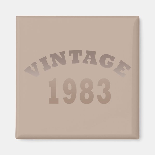 Geboren 1983 Vintages Geburtstagsgeschenk Magnet (Vorne)