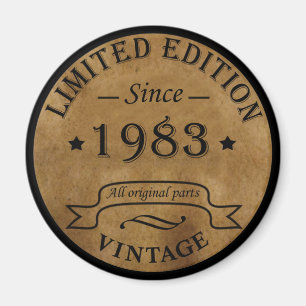 Geboren 1983 Vintages Geburtstagsgeschenk Magnet