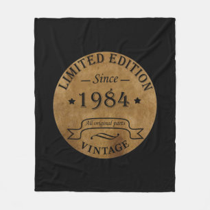 Geboren 1984 Vintager Geburtstag Fleecedecke
