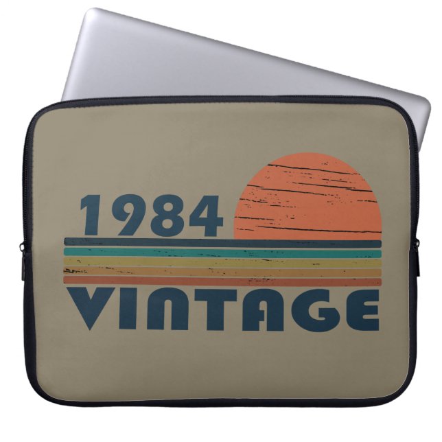 geboren 1984 Vintages Geburtstagsgeschenk Laptopschutzhülle (Vorderseite)