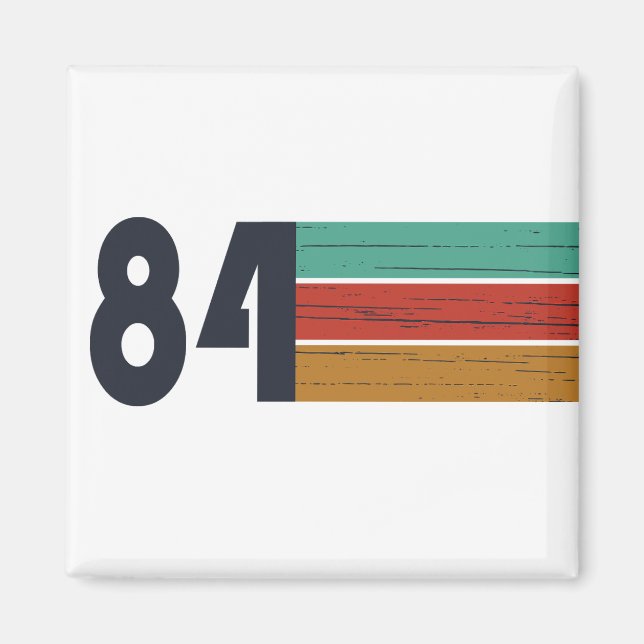 geboren 1984 Vintages Geburtstagsgeschenk Magnet (Vorne)