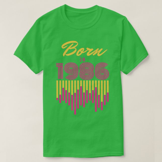 Geboren 19861 T-Shirt (Design vorne)