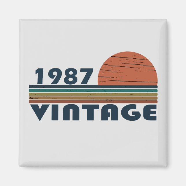 geboren 1987 Vintage Geburtstagsgeschenke Magnet (Vorne)
