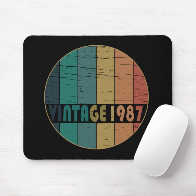 geboren 1987 Vintage Geburtstagsgeschenke Mousepad (Mit Mouse)