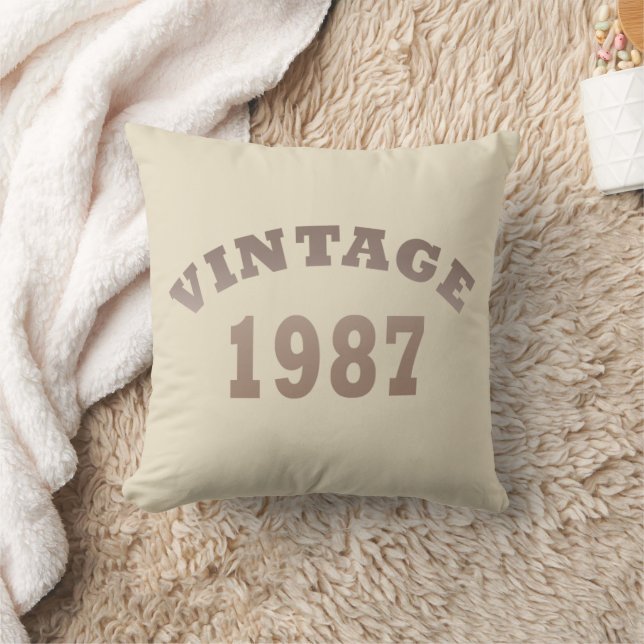 geboren 1987 Vintager Geburtstag Kissen (Decke)