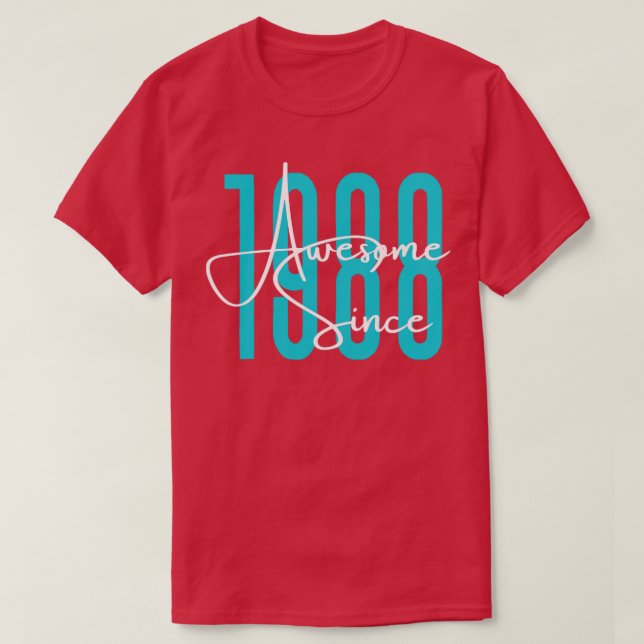 Geboren 1988 T-Shirt (Design vorne)