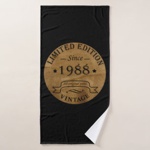 geboren 1988 Vintager Geburtstag Badehandtuch