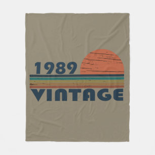 Geboren 1989 Vintages Geburtstagsgeschenk Fleecedecke
