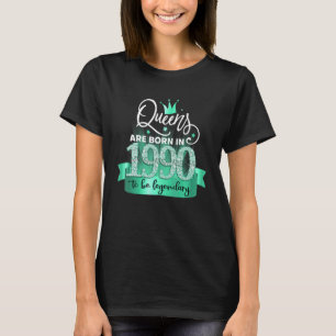 Geboren 1990 I Black Turquoise Party Outfit & Acce T-Shirt