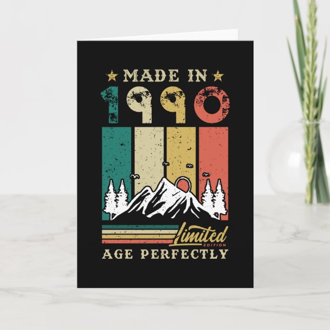 Geboren 1990 karte (Vorderseite)