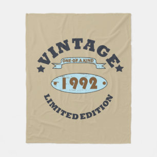 geboren 1992 Vintage Geburtstagsgeschenke Fleecedecke
