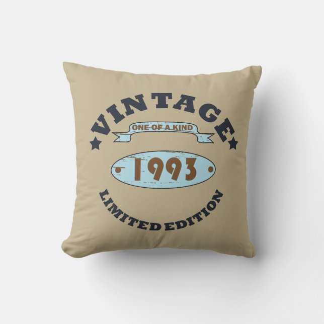 geboren 1993 Vintage Geburtstagsgeschenke Kissen (Vorderseite)