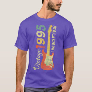 Geboren 1995-Akustikgitarre Bass Gitarre Bi T-Shirt