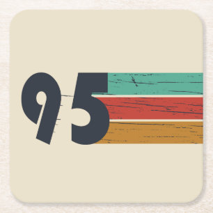 Geboren 1995 Vintage 30. Geburtstagsgeschenk Rechteckiger Pappuntersetzer