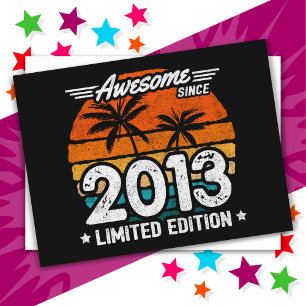 Geboren 2013 Limited Edition Retro Phantastisch se Postkarte