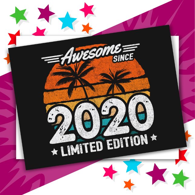 Geboren 2020 Limited Edition Retro Phantastisch se Postkarte (Von Creator hochgeladen)