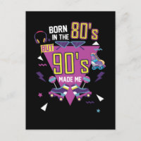 Geboren 80er Music Party Roller Skaten Disco 1980e