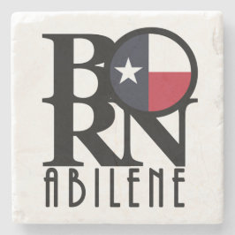 GEBOREN Abilene Texas Steinuntersetzer