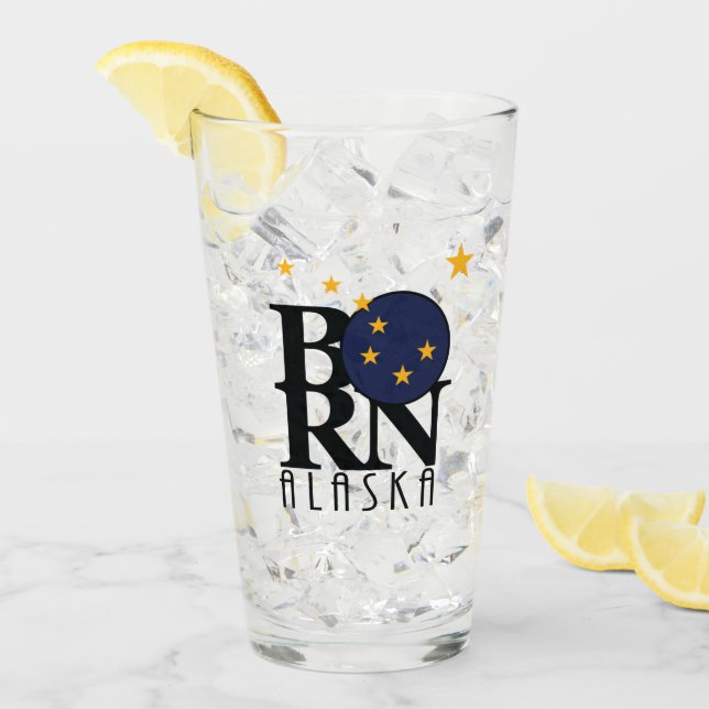 GEBOREN Alaska Glas (Vorderseite Ice)