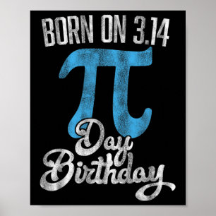 Geboren am 14.14. Geburtstag März 14. Geburtstag Poster