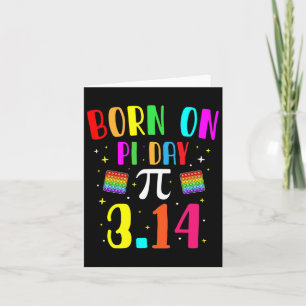 Geboren am Pi Day März Geburtstag Mathematik Geek  Karte