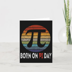 Geboren am Pi Day Shirt1 Karte