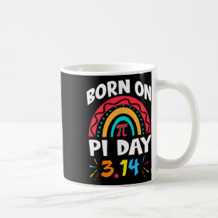 Geboren am Pi-Tag Geburtstag 2025 Rainbow Pi Day M Kaffeetasse