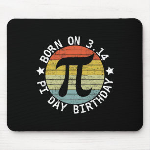 Geboren am Pi Tag Geburtstag Happy 14 März Pi Day Mousepad